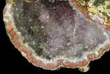 Amethyst Crystal Geode Section - Morocco #136930-1